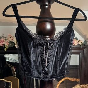 Little Black corset Bustier small